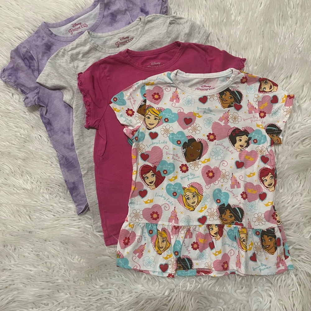 Disney Princess Girls' T-Shirt Set